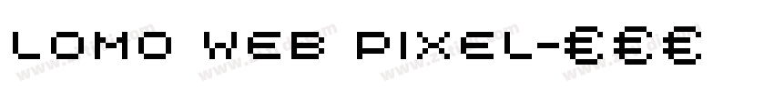 lomo web pixel字体转换
